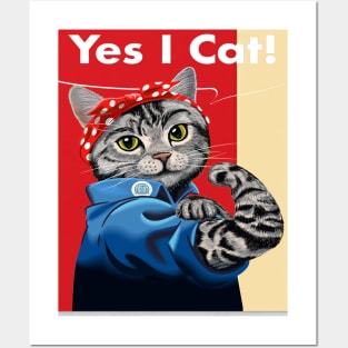 yes i cat Posters and Art